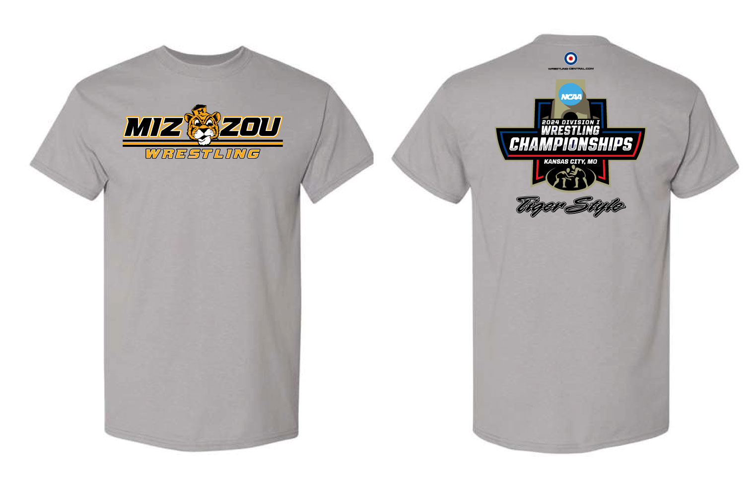 NCAA MIZZOU Wrestling / 2024 KCMO S/S T-Shirt, color: Gravel